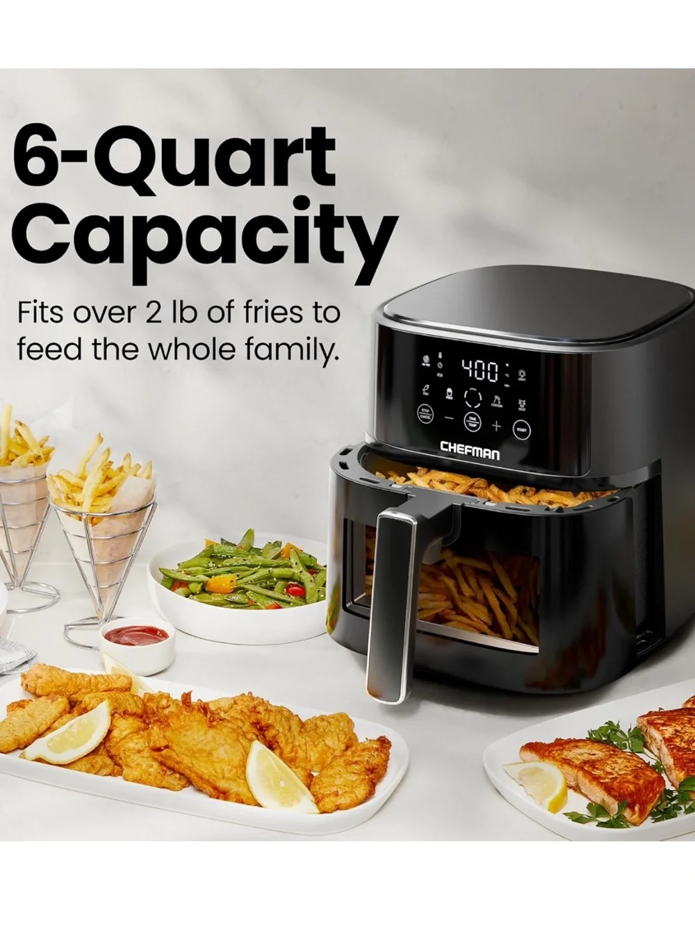 6-Quart Air Fryer - Crisp, Healthy Family Meals